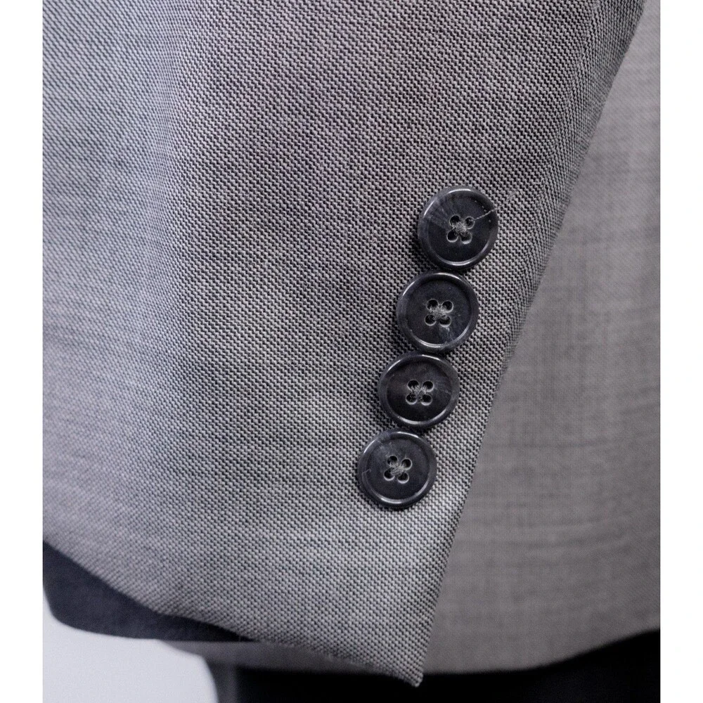 Jos. A. Bank Traveler's Blazer Sport Coat Sz 39R Wool Two Button Gray Jacket